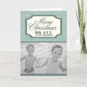 Kerstmis met foto Feestdagen Kaart