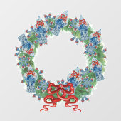 Kerstmis met Ginger Jars Raamsticker (Vel)