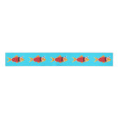 Kerstmis met goudvis grosgrain lint (Voorkant)