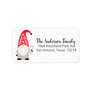 Kerstmis met het label Return Address Label