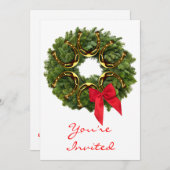 Kerstmis met Hoefijzers uitnodiging (Voorkant / Achterkant)