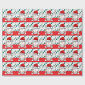 Kerstmis met honkbal en kerstmis cadeaupapier (Vlak)