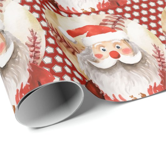 Kerstmis met honkbal met kerstman cadeaupapier (Rol Hoek)
