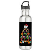 Kerstmis met honkbal Santa Hat Sport Lover Gift Waterfles (Voorkant)