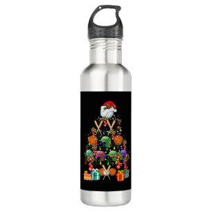 Kerstmis met honkbal Santa Hat Sport Lover Gift Waterfles