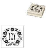 Kerstmis met JOY Rubber Stamp Rubberstempel (Gestempeld)