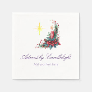 Kerstmis met kaarslicht Vrouwenministerie P Kerstm Servet