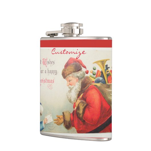 Kerstmis met kerst heupfles (Links)