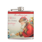 Kerstmis met kerst heupfles (Voorkant)