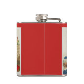 Kerstmis met kerst heupfles (Achterkant)