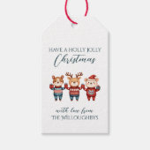 Kerstmis met Kerstkrans Cadeaulabel (Voorkant)