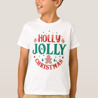 Kerstmis met Kerstkrans Cute Gebruinde Man Retro T-shirt