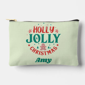 Kerstmis met Kerstkrans Cute Gebruinebroodman Retr Etui