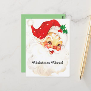 Kerstmis met kerstman briefkaart