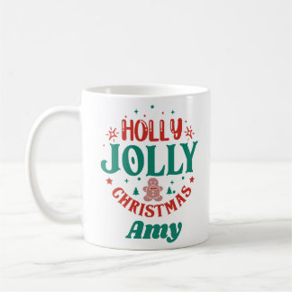 Kerstmis met Kerstman Cute Gebruinde Brood Man Ret Koffiemok