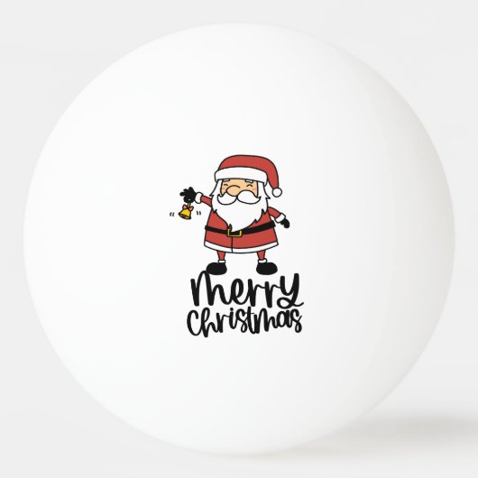 Kerstmis met kerstman pingpongballen (Voorkant)