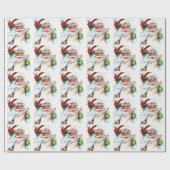 Kerstmis met kerstmis cadeaupapier (Vlak)