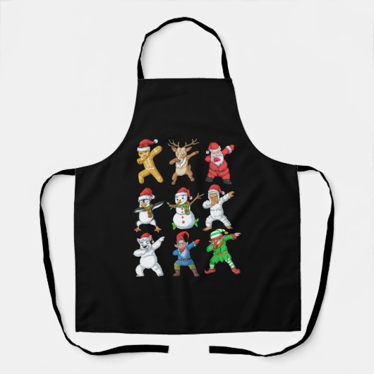 Kerstmis met kerstmis in Santa Elf Schort (Voorkant)