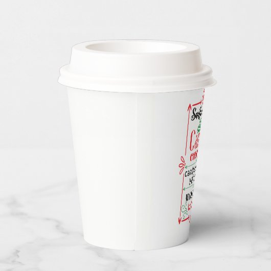 Kerstmis met kerstmis in Santa Snoep en Caca Papieren Bekers (Rechts)