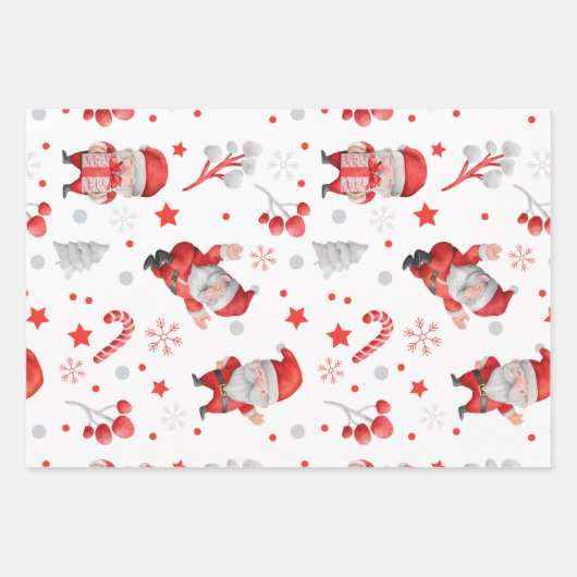 Kerstmis met kerstmis inpakpapier vel (Voorkant 3)