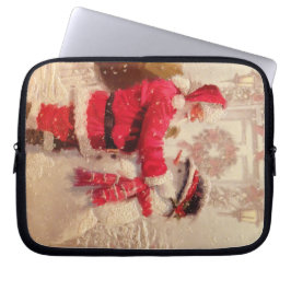 Kerstmis met kerstmis laptop sleeve