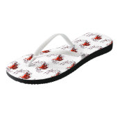 Kerstmis met kerstmis met de kerstman met de honde teenslippers (Schuin)