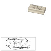 Kerstmis met kerstmis 	rubberstempel (Gestempeld)