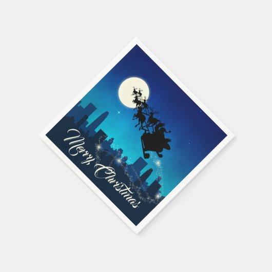 Kerstmis met kerstmis servet (Hoek)