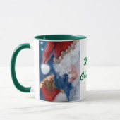 Kerstmis met kerstmis van kerstdieren mok (Links)