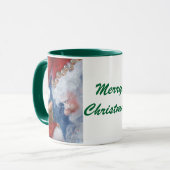 Kerstmis met kerstmis van kerstdieren mok (Voorkant links)