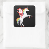 Kerstmis met kerstmis voor feestdag vierkante sticker (Tas)