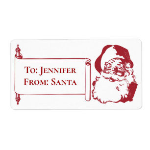 Kerstmis met kerstvister etiket