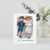  kerstmis met Kinderen Feestdagenkaart (Staand voorkant)