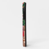 Kerstmis met koortsretro Case-Mate iPhone case (Achterkant/links)
