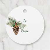 Kerstmis met Labels van Berries en Bells Gift (Achterkant)