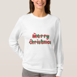 Kerstmis met lange mouwen voor vrouwen t-shirt