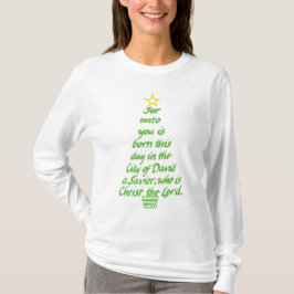Kerstmis met lange mouwen voor vrouwen t-shirt