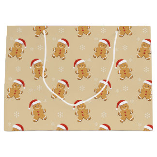 Kerstmis met lekkere kerstkrans groot cadeauzakje