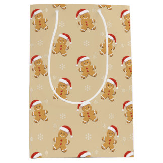 Kerstmis met lekkere kerstkrans medium cadeauzakje