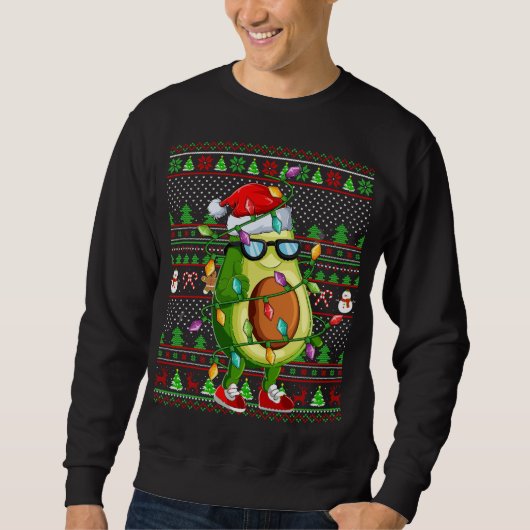 Kerstmis met lomp en lomp met zweefvlieger trui (Voorkant)
