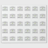 Kerstmis met Marblehead Cadeaupapier (Vlak)