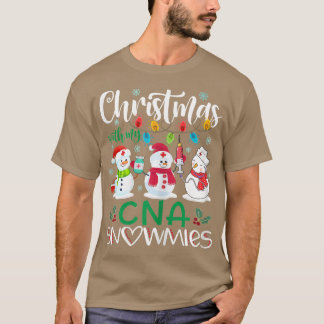 Kerstmis met mijn CNA Snowmies Nurse Stetho T-shirt