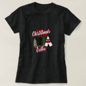 kerstmis met mijn drievoudige pyjama - gezinluipaa t-shirt (Design voorkant)