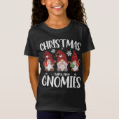 Kerstmis met mijn Gnomen Buffalo Red Pset Gnome T-shirt (Voorkant)