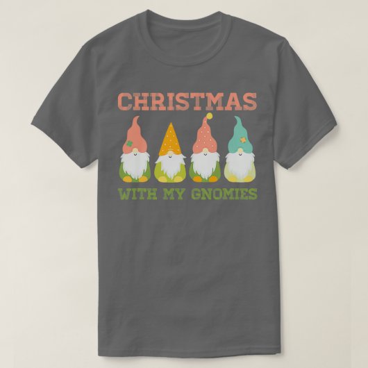 Kerstmis met mijn Gnomen Funny Gnome Classic TShi T-shirt (Design voorkant)