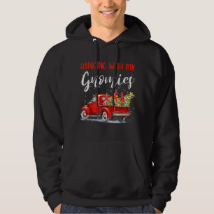 Kerstmis met mijn Gnomen Red Truck Xmas T Hoodie