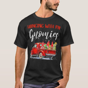 Kerstmis met mijn Gnomen Red Truck Xmas T T-shirt