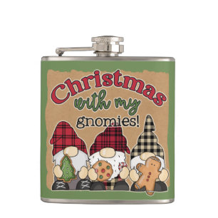Kerstmis met mijn Gnomies Adult Stocking Stuffer Heupfles