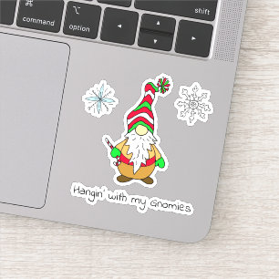 Kerstmis met mijn Gnomies Sticker