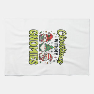 Kerstmis Met Mijn Kabouters Kabouter Ontwerp Theedoek